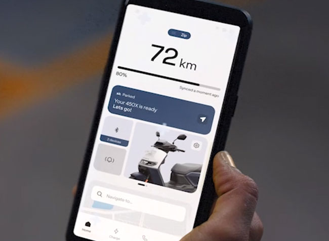 Find your scooter wherever it’s parked, with flashing light alerts.